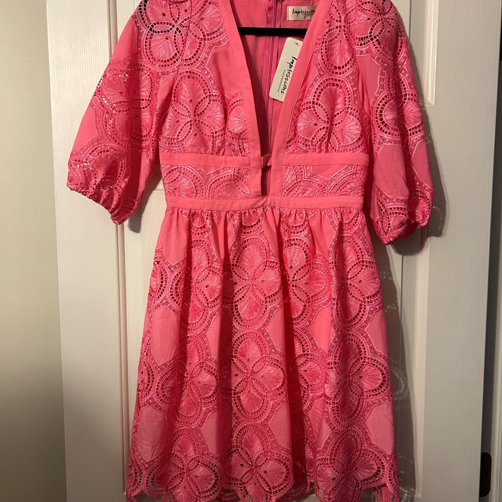 Pink Lace Dress